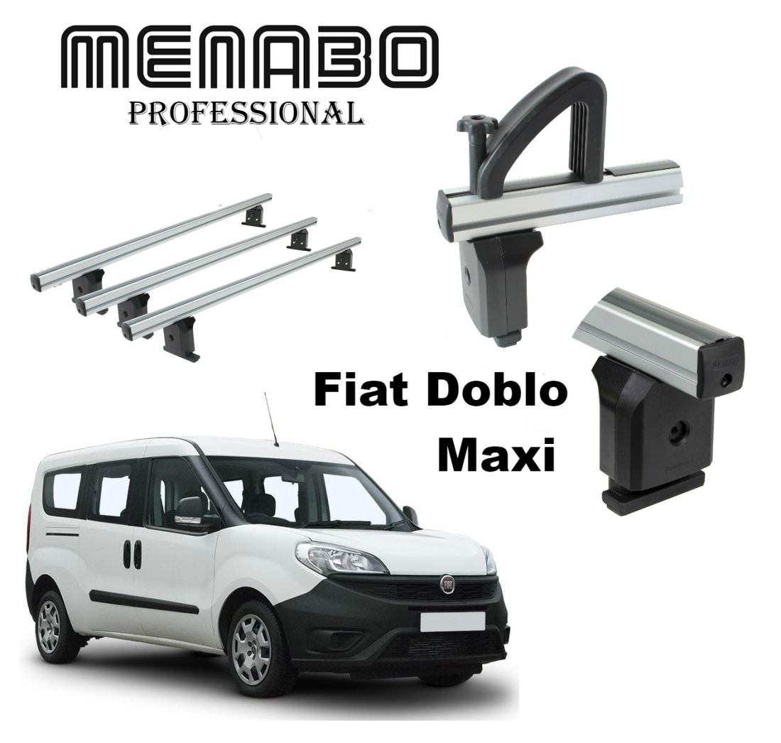 KROVNI NOSAČI ZA FIAT DOBLO II MAXI 2015 > +GRANIČNICI